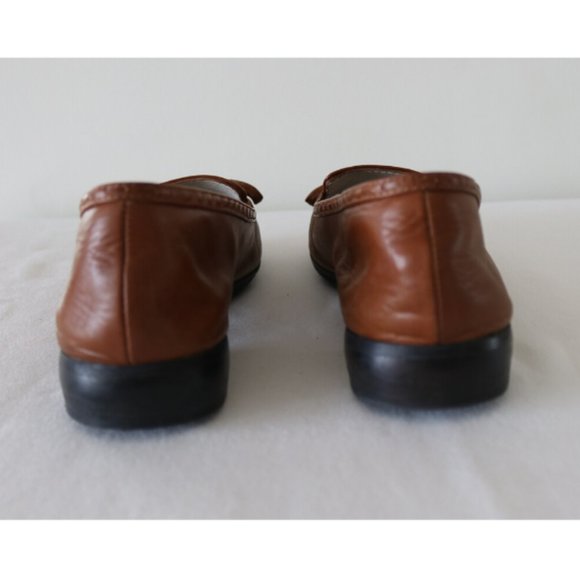 Bruno Magli Women's Leather Loafer Flat- Chesnut - Picture 2 of 7